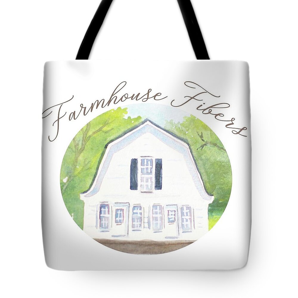 Collage Tote Bag featuring the painting farmhouse Fibers #1 by Judith Young