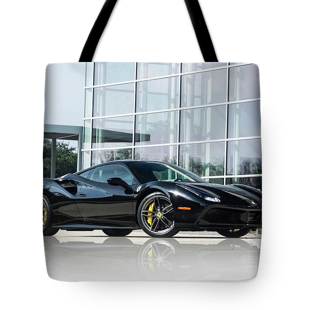  Tote Bag featuring the photograph Ferrari 488 #1 by Rocco Silvestri