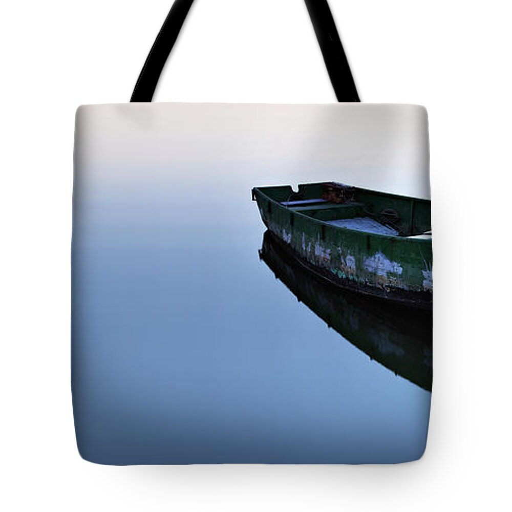 Water's Edge Tote Bag featuring the photograph Fishing Boat #1 by Avtg