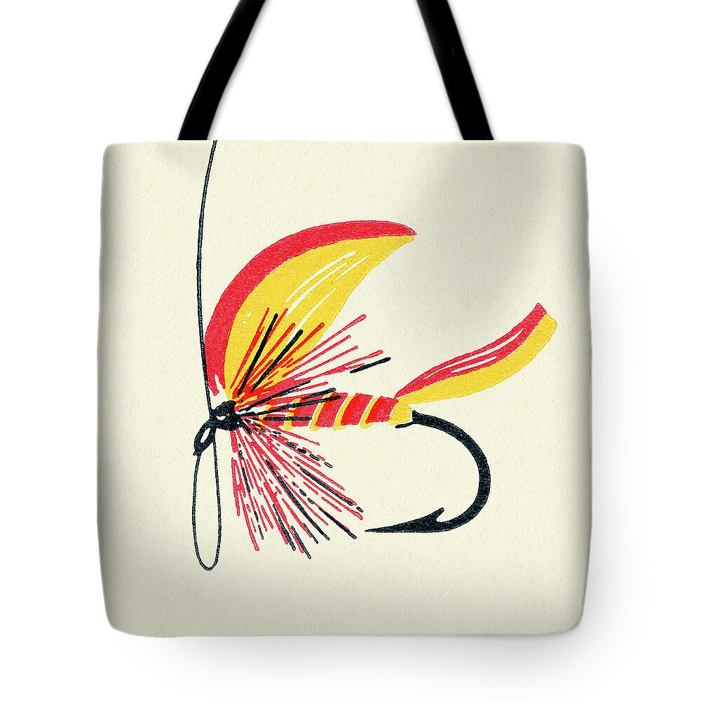 Fly Fishing Lure #1 Tote Bag by CSA Images - Pixels