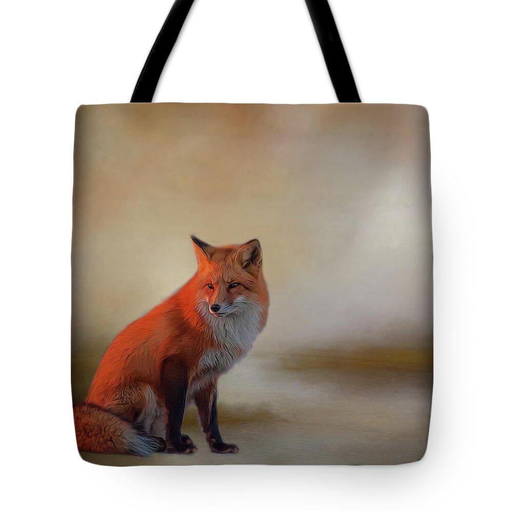 Fox Tote Bag featuring the photograph Foxy by Cathy Kovarik