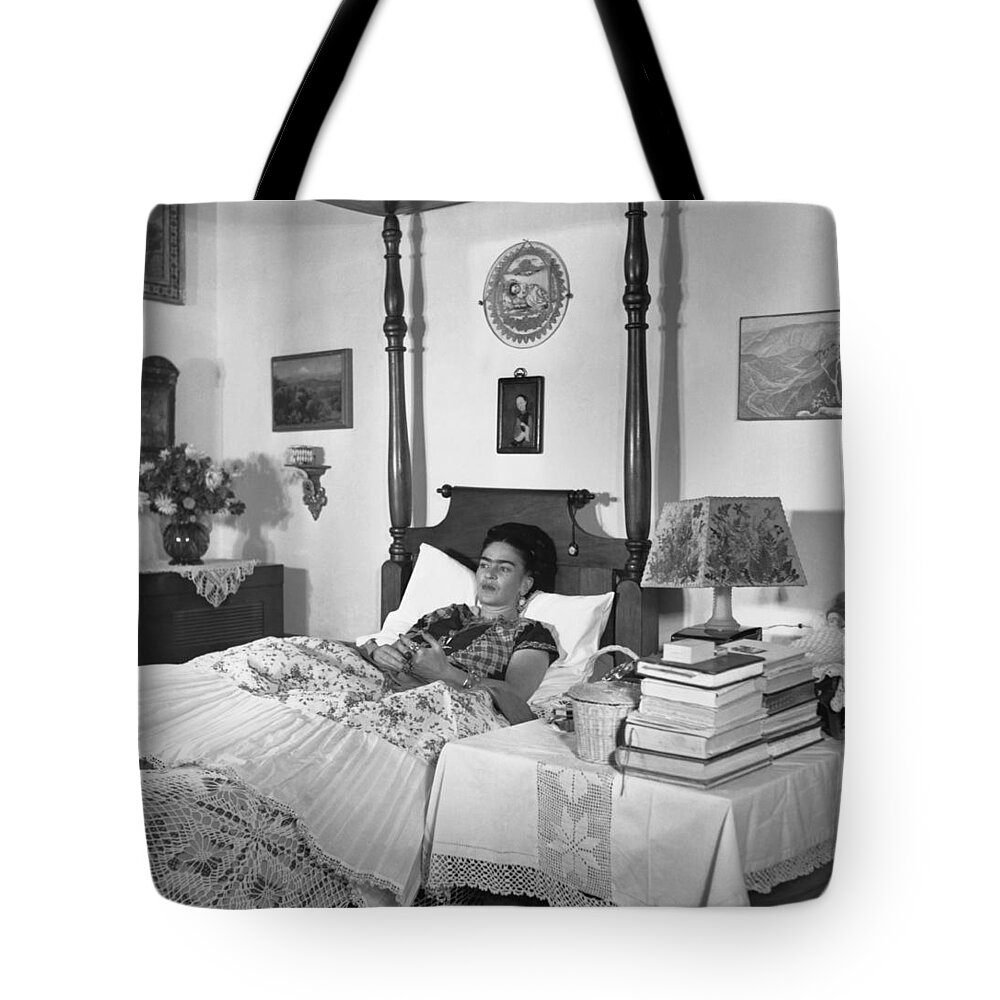 Art Tote Bag featuring the photograph Frida Kahlo #1 by Gisele Freund
