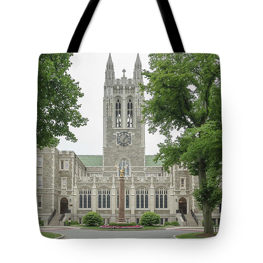 Photography Tote Bag featuring the photograph Front View Of Gasson Hall, Chestnut #1 by Panoramic Images