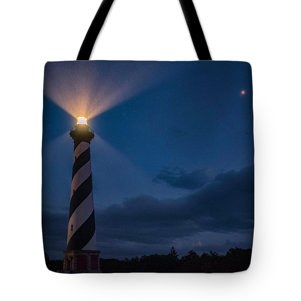 North Carolina Tote Bag featuring the photograph Hatteras Blue #2 by Robert Fawcett