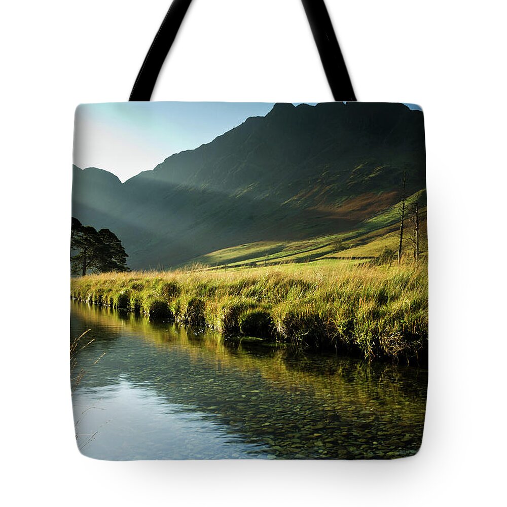 Scenics Tote Bag featuring the photograph Haystacks #1 by Phil Buckle