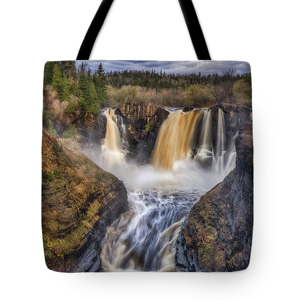 High Falls Tote Bag featuring the photograph High Falls #1 by Brad Bellisle