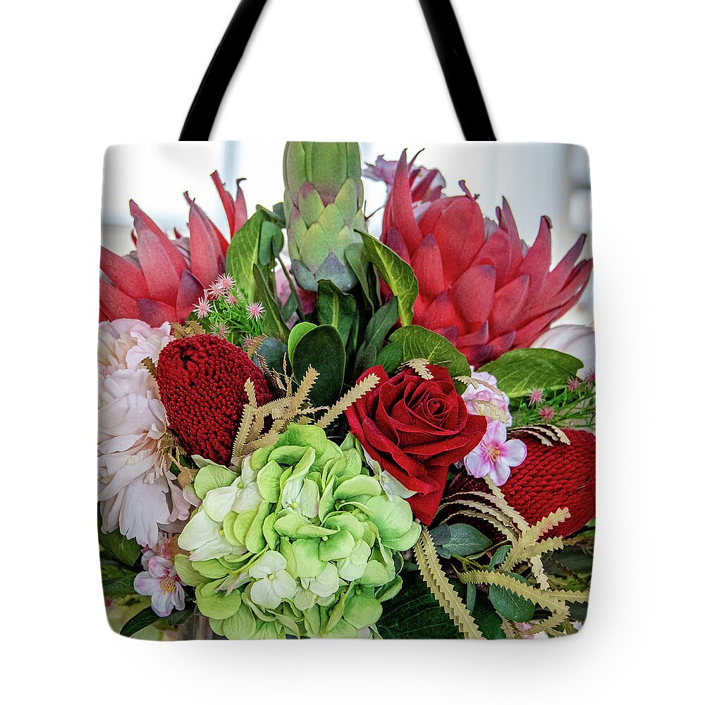 Flowers Tote Bag featuring the photograph In Living Color by Marcy Wielfaert