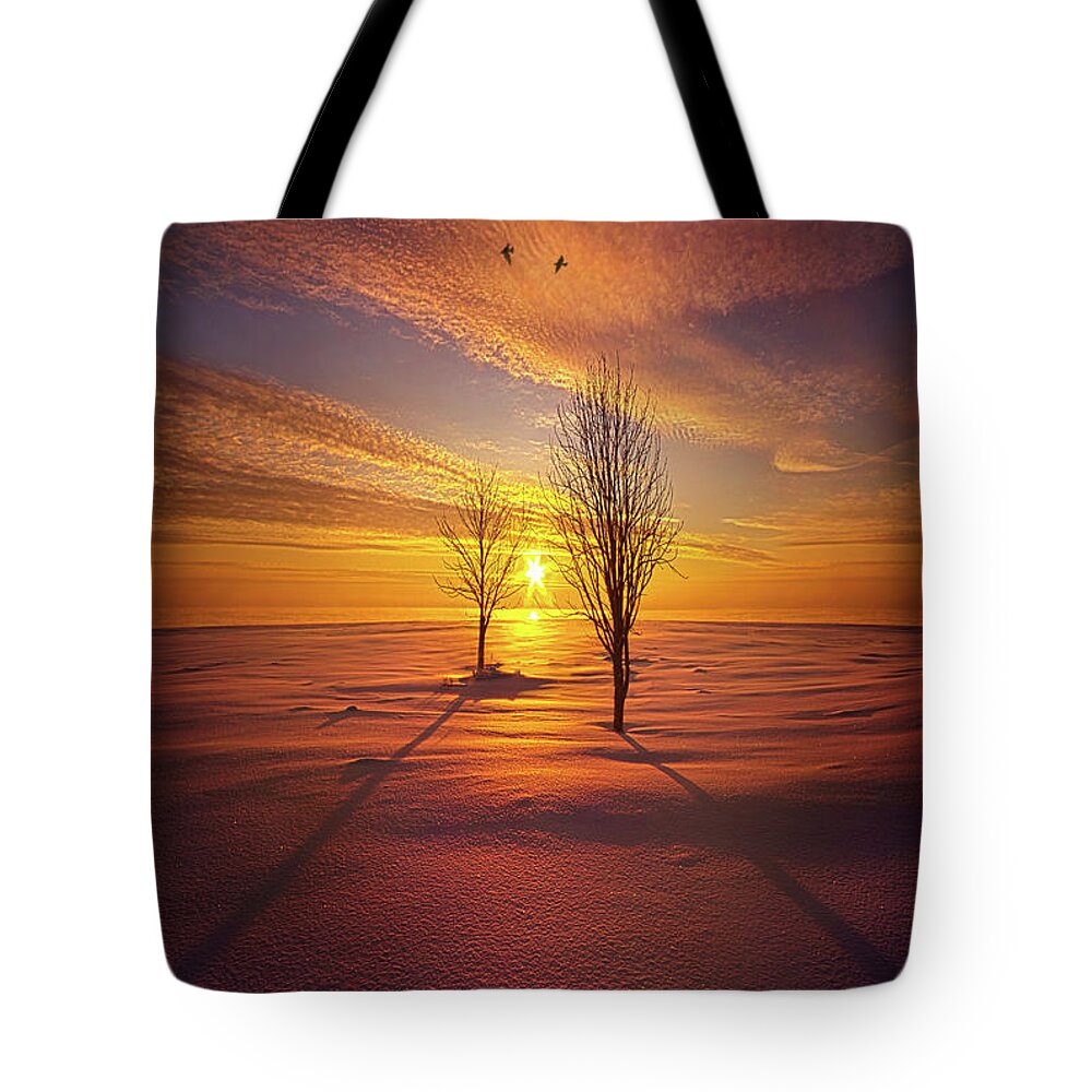 Dramatic Tote Bag featuring the photograph Just You and I #1 by Phil Koch