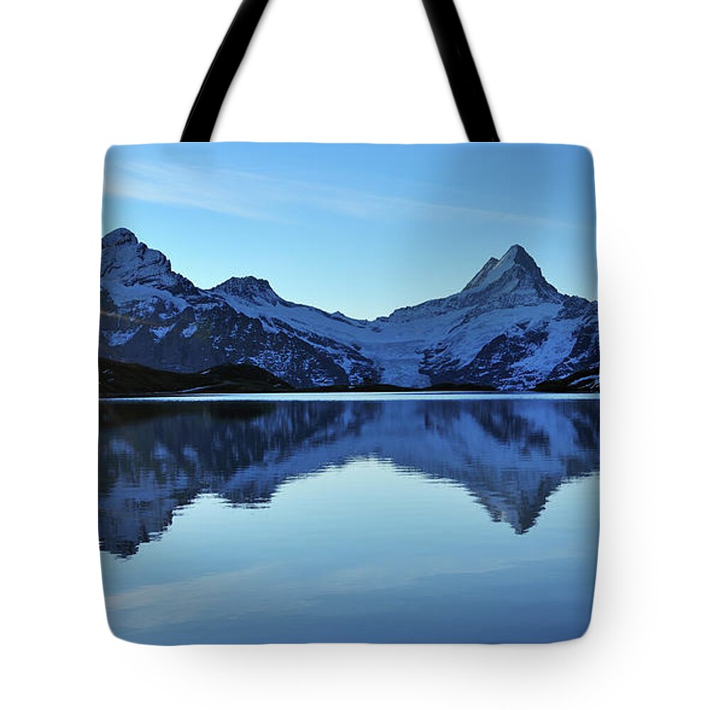 Scenics Tote Bag featuring the photograph Lake Bachalpsee #1 by Raimund Linke