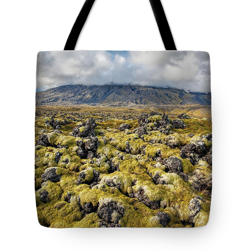 Iceland Tote Bag featuring the photograph Lava Field of Iceland by David Letts