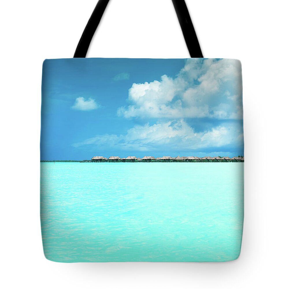Scenics Tote Bag featuring the photograph Luxury Dream Beach Hotel Tourist Resort #1 by Mlenny