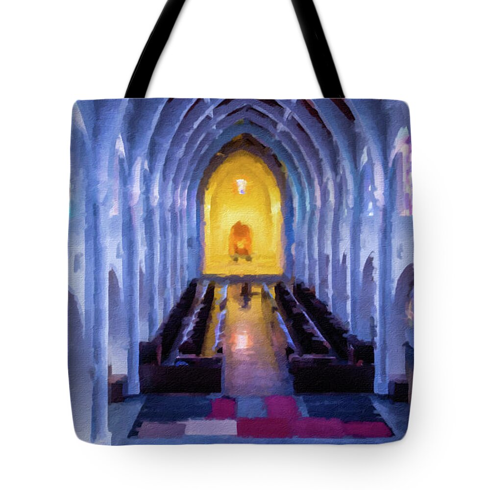 Norman Tote Bag featuring the photograph Monastery of the Holy Spirit #1 by Darryl Brooks