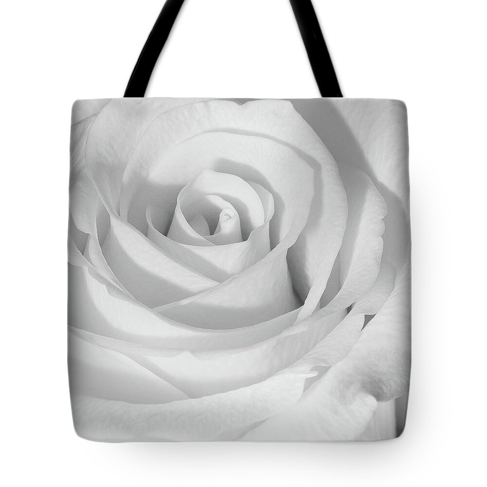  Tote Bag featuring the photograph Monochrome Rose #2 by John Roach