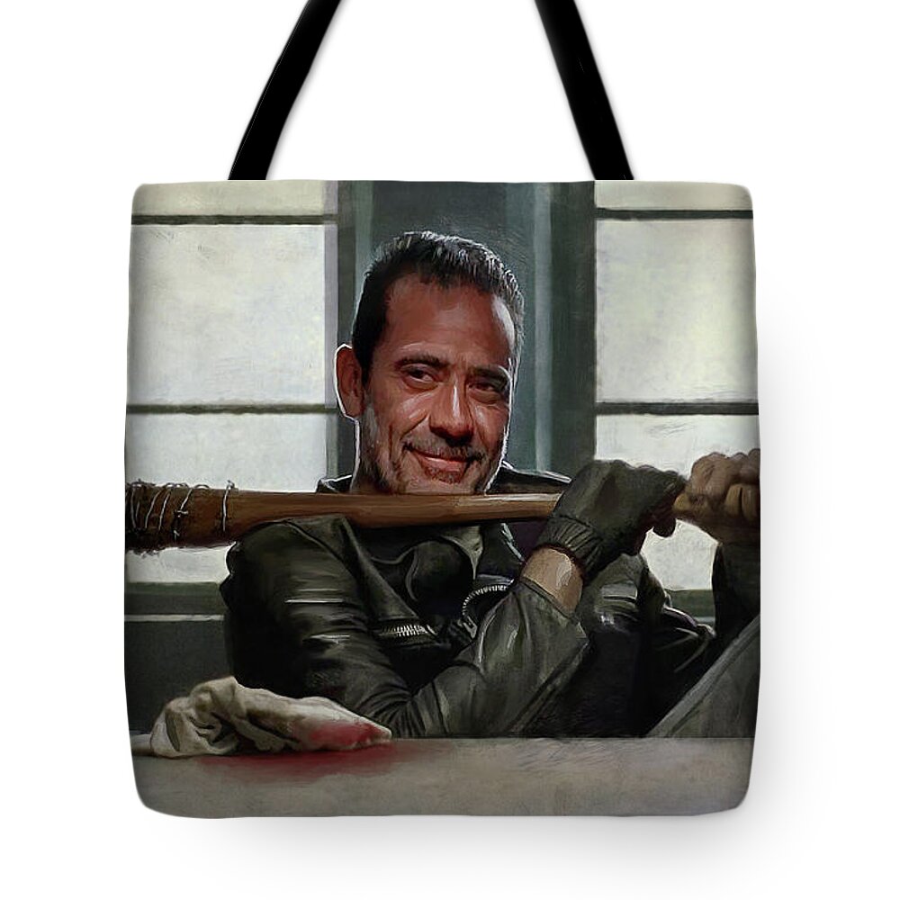 https://render.fineartamerica.com/images/rendered/default/tote-bag/images/artworkimages/medium/2/1-negan-and-lucielle-the-walking-dead-joseph-oland.jpg?&targetx=-228&targety=0&imagewidth=1220&imageheight=763&modelwidth=763&modelheight=763&backgroundcolor=D1D3CA&orientation=0&producttype=totebag-18-18