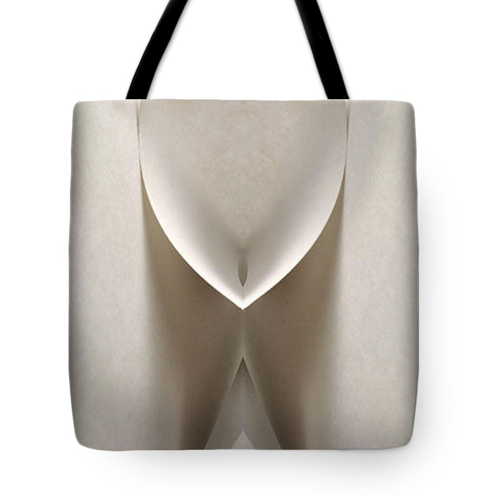  Tote Bag featuring the photograph Paper Nude #1 by Rein Nomm