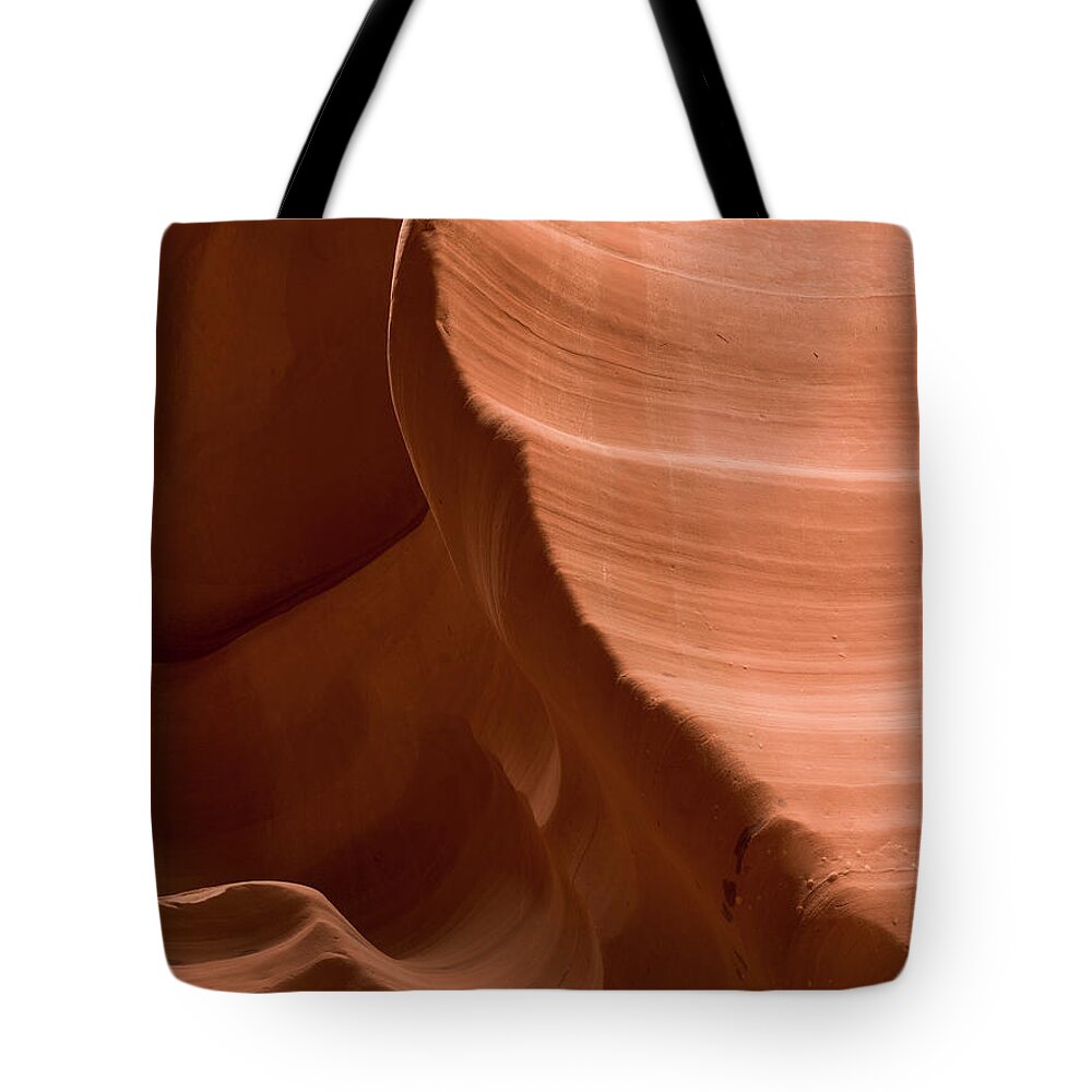 Antelope Canyon Tote Bag featuring the photograph Patterns In The Smooth Sandstone #1 by Keith Levit / Design Pics