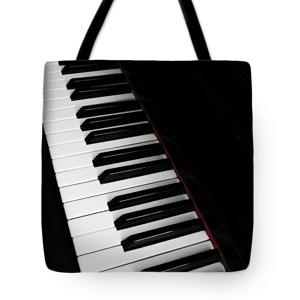 Piano Tote Bag featuring the photograph The Piano by Jelena Jovanovic