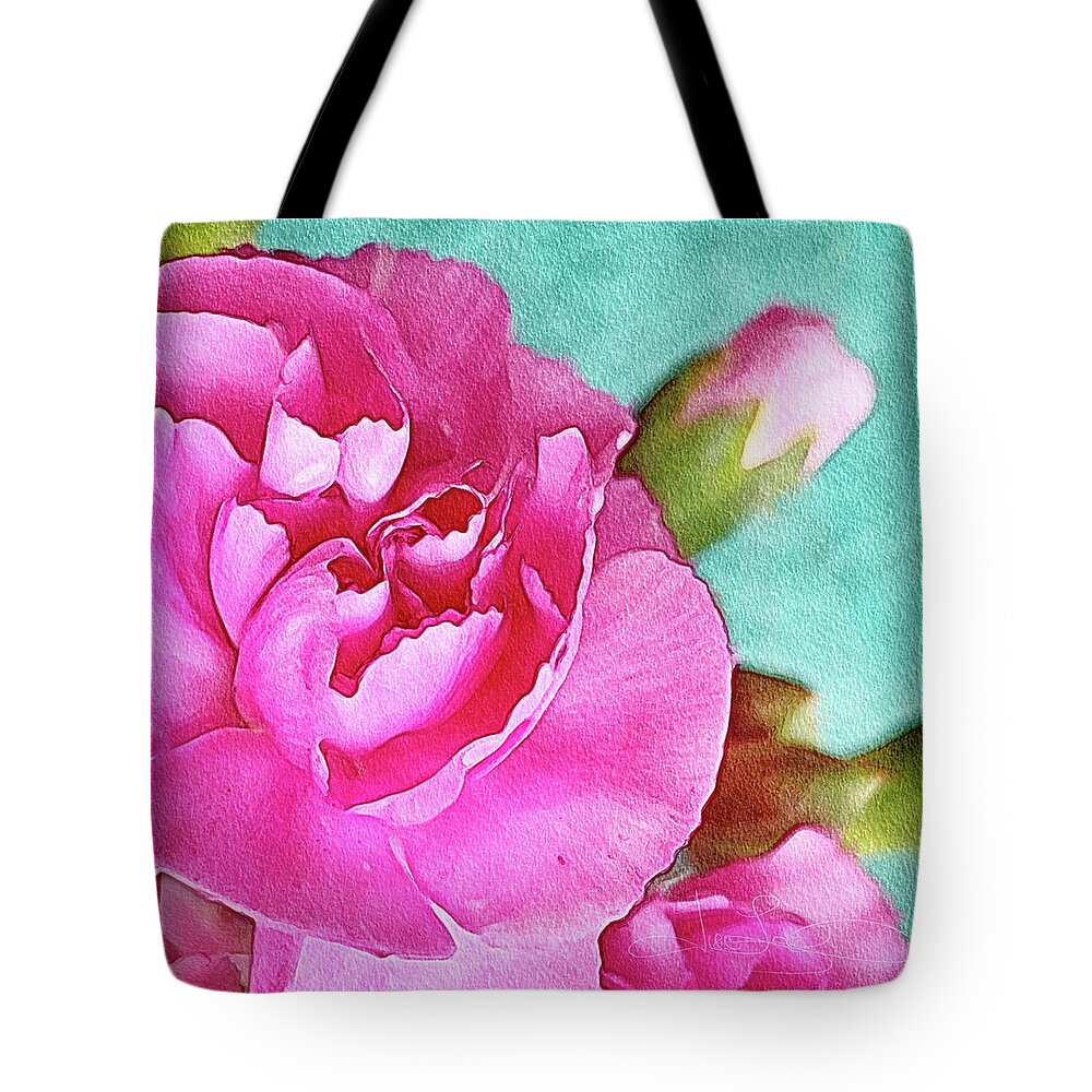Pink Carnation Tote Bag featuring the photograph Pretty in Pink #2 by Jill Love