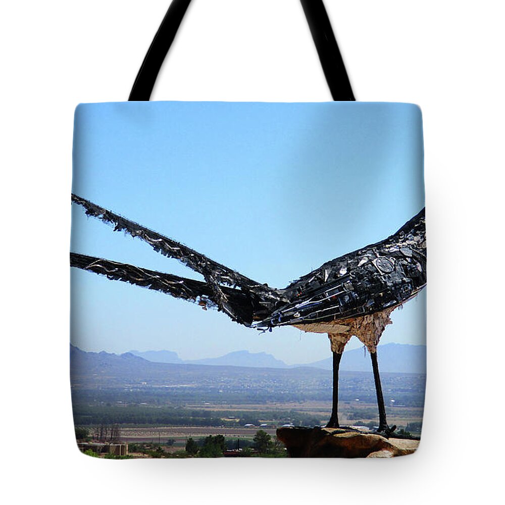 Roadrunner Tote Bag featuring the photograph Roadrunner 1 #1 by Randall Weidner