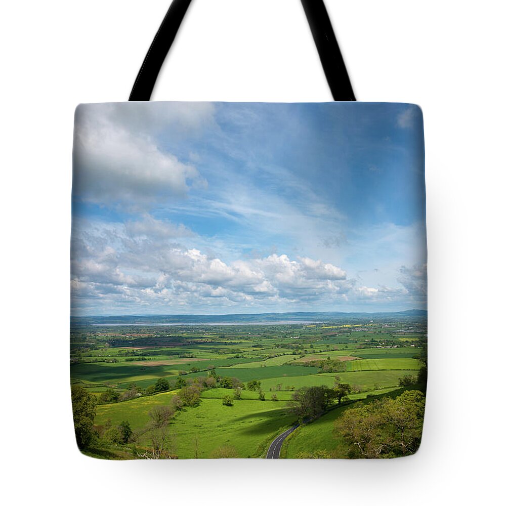Areas Tote Bag featuring the photograph Scenic Cotswolds - Coaley Peak #1 by Seeables Visual Arts