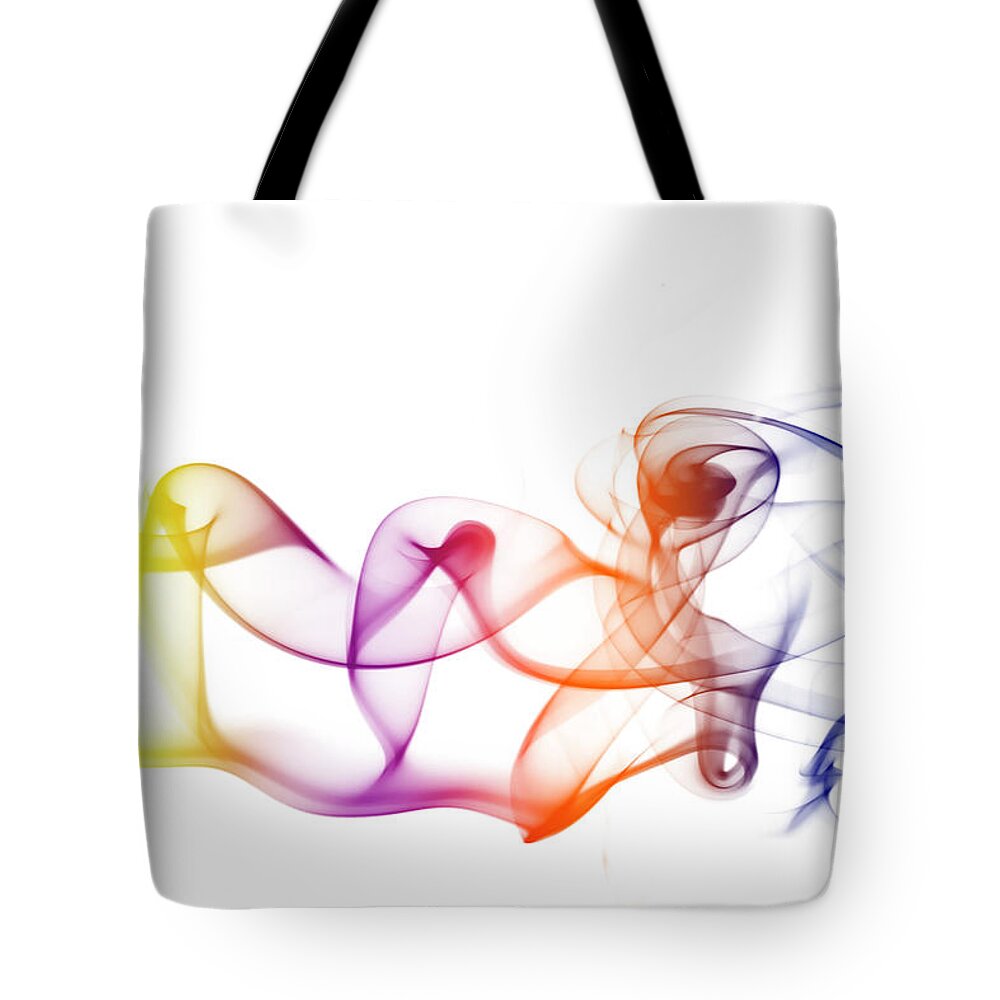 Smoking Tote Bag featuring the photograph Smoke Series #1 by Graphixel