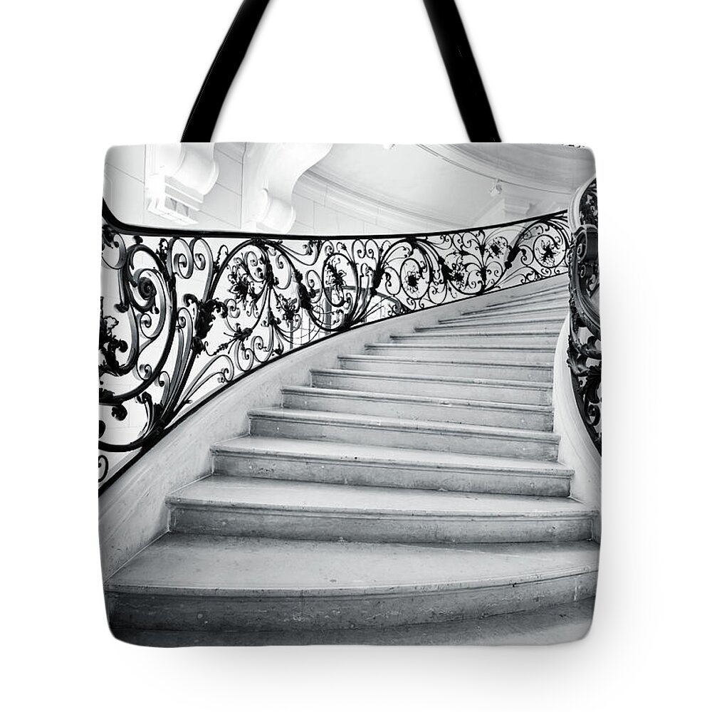 Steps Tote Bag featuring the photograph Staircase In Paris by Nikada