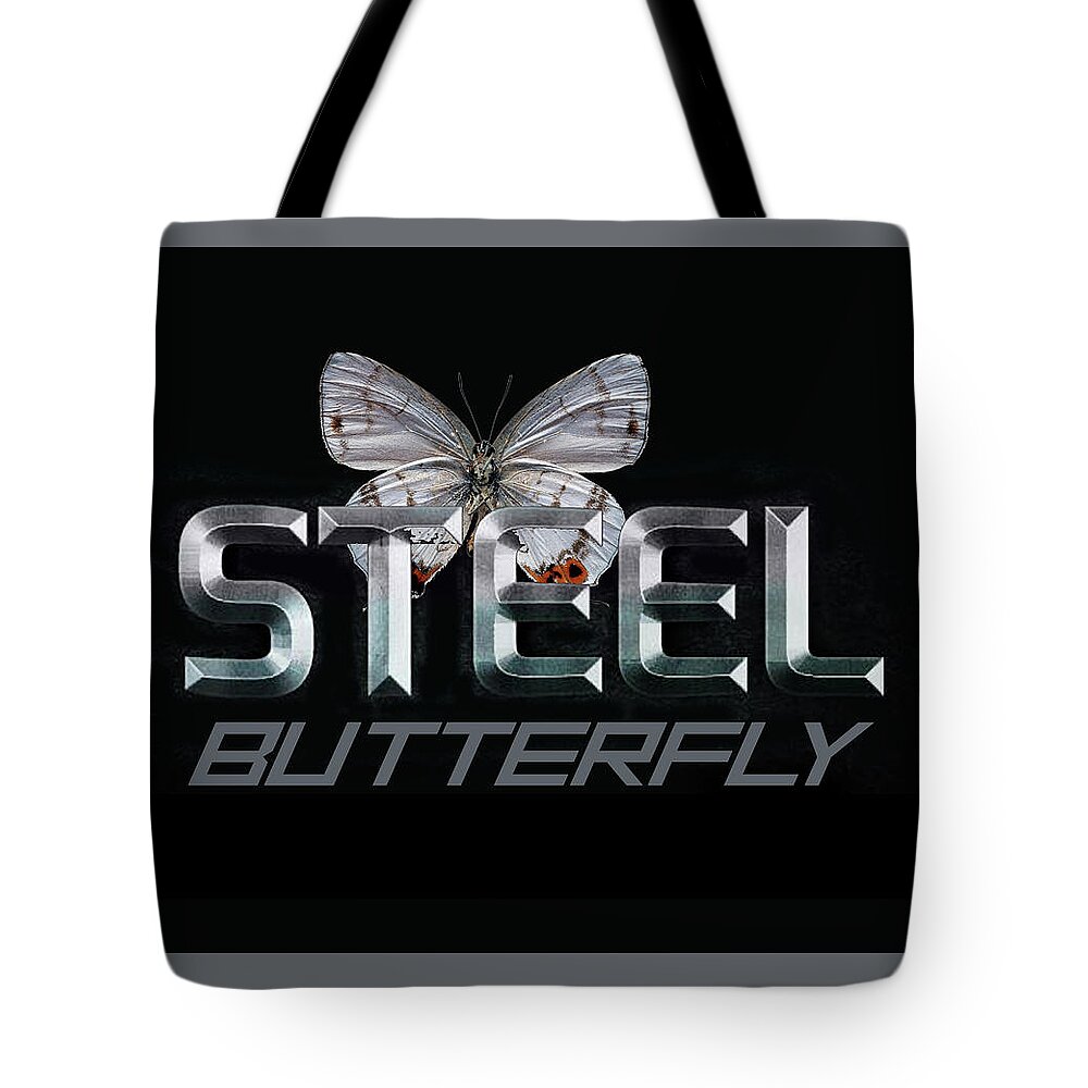 Butterfly Tote Bag featuring the photograph Steel Butterfly #2 by Robert Michaels