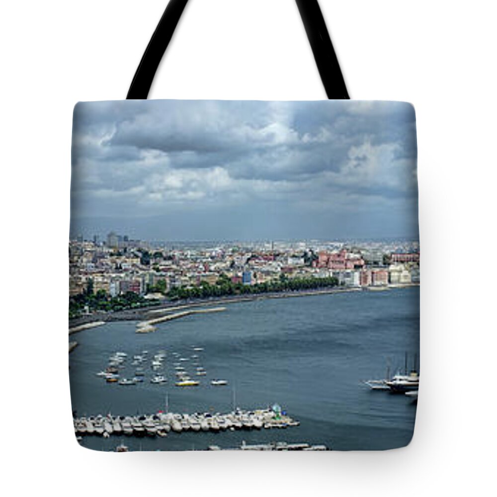 Italy Tote Bag featuring the photograph Stormy Napoli #1 by Bill Chizek