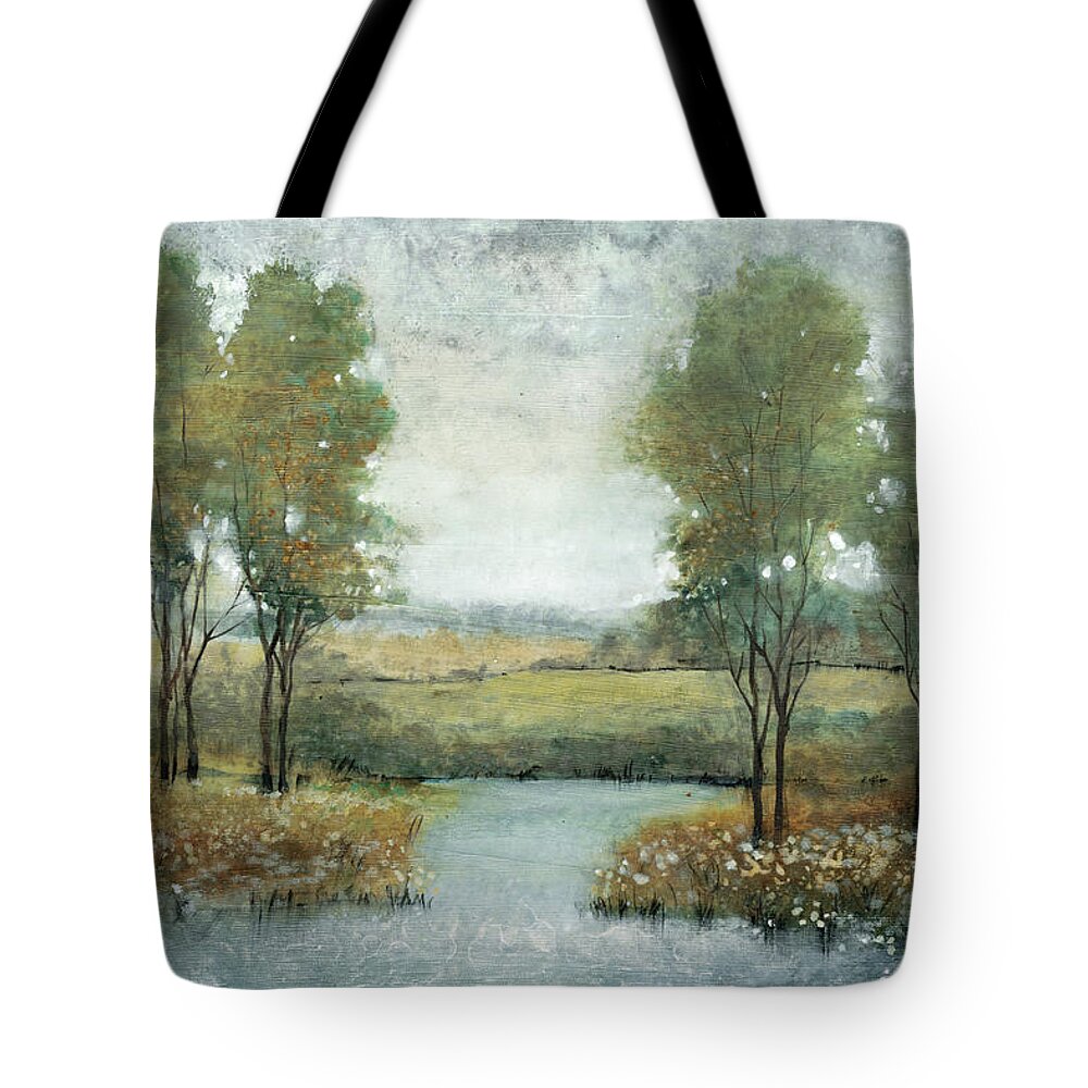 Landscapes Tote Bag featuring the painting Stream Side II #1 by Tim Otoole