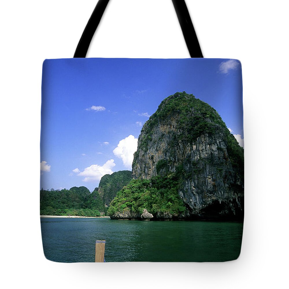 Headland Tote Bag featuring the photograph Thailand, Krabi Province, Pra Nang #1 by Tropicalpixsingapore