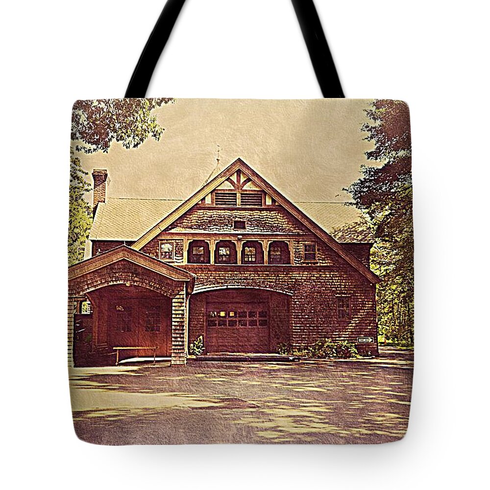 Carriage House Tote Bag featuring the photograph The Old Carriage House by Stacie Siemsen