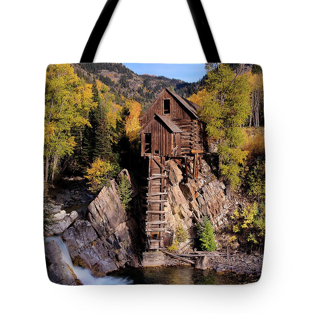 Colorado Tote Bag featuring the photograph The Crystal Mill by Patrick Campbell