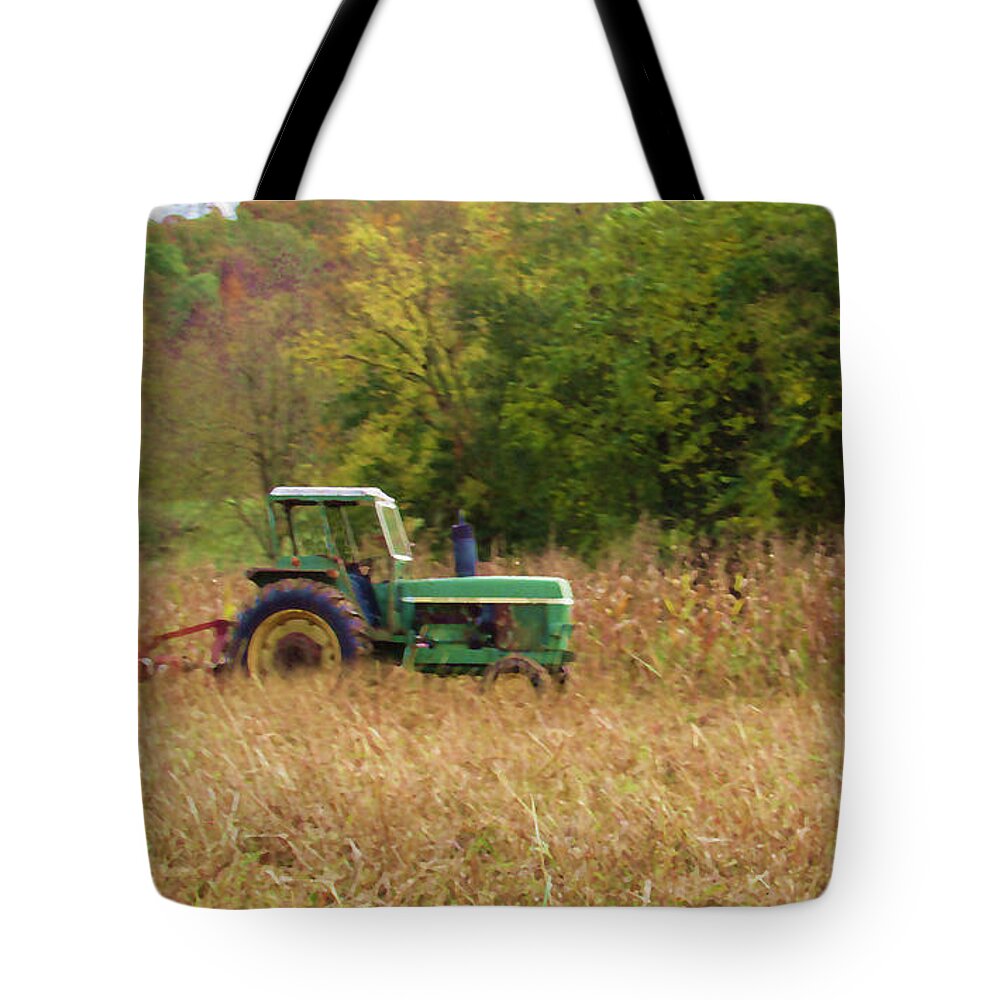 Browned Grass Tote Bag featuring the photograph The End of the Season #1 by David Zimmerman