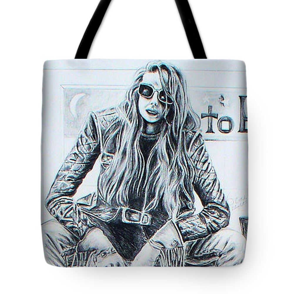 Women Tote Bag featuring the drawing Time Between Women by Linda Shackelford