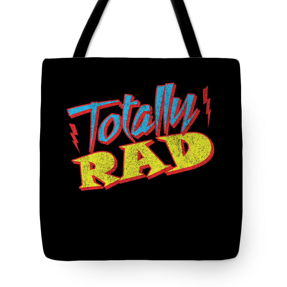 Cool Tote Bag featuring the digital art Totally Rad #1 by Flippin Sweet Gear