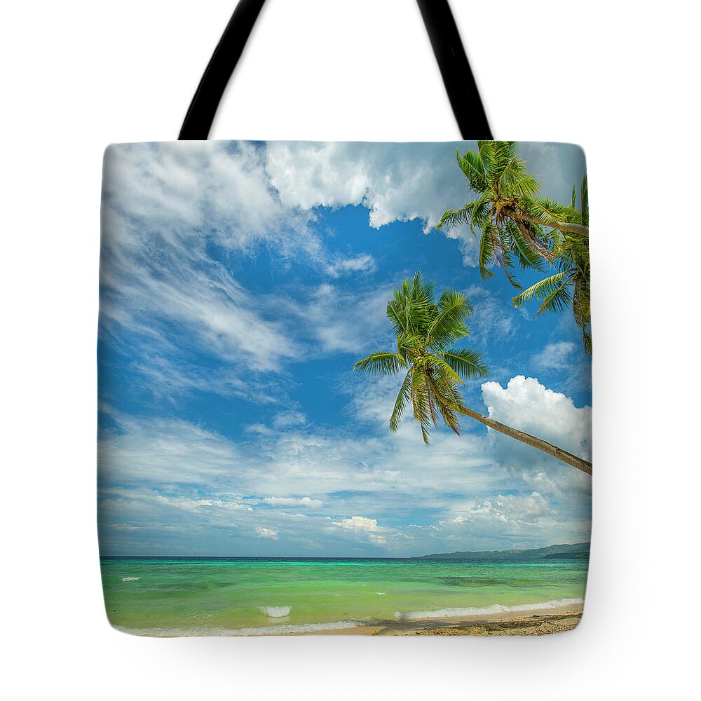 00581351 Tote Bag featuring the photograph Tropical Beach, Siquijor Island, Philippines #1 by Tim Fitzharris