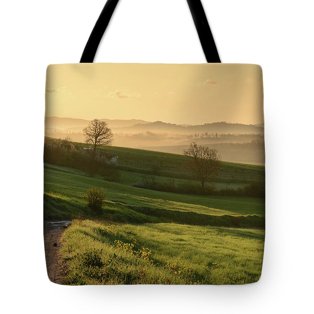 Tranquility Tote Bag featuring the photograph Tuscany #1 by Mario Eder