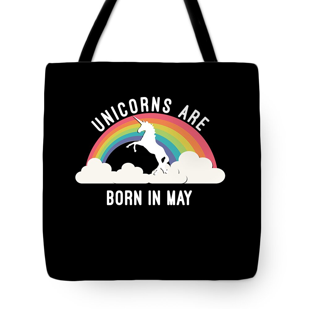 Cool Tote Bag featuring the digital art Unicorns Are Born In May #1 by Flippin Sweet Gear