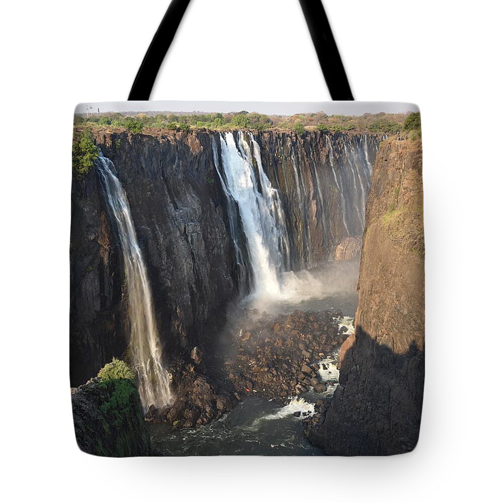 Waterfall Tote Bag featuring the photograph Victoria Falls by Ben Foster