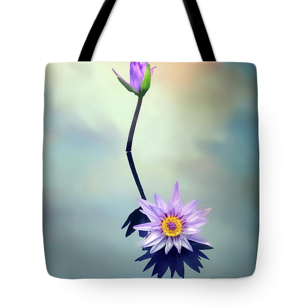 Flowers Tote Bag featuring the photograph Water Lily #2 by Jessica Jenney