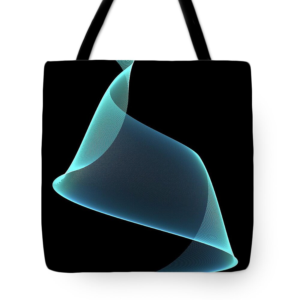 Natural Pattern Tote Bag featuring the digital art Wave Pattern #1 by Pasieka