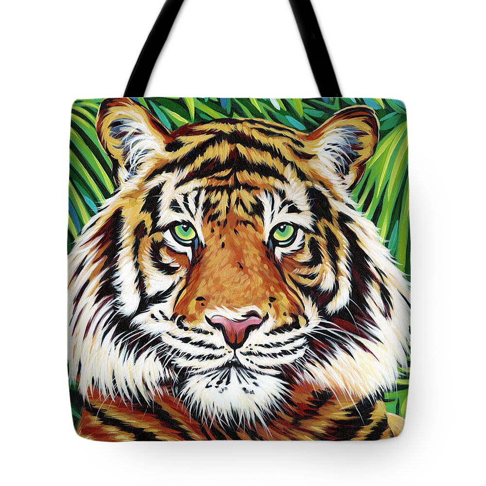 Animals Tote Bag featuring the painting Wild Beauties IIi by Carolee Vitaletti