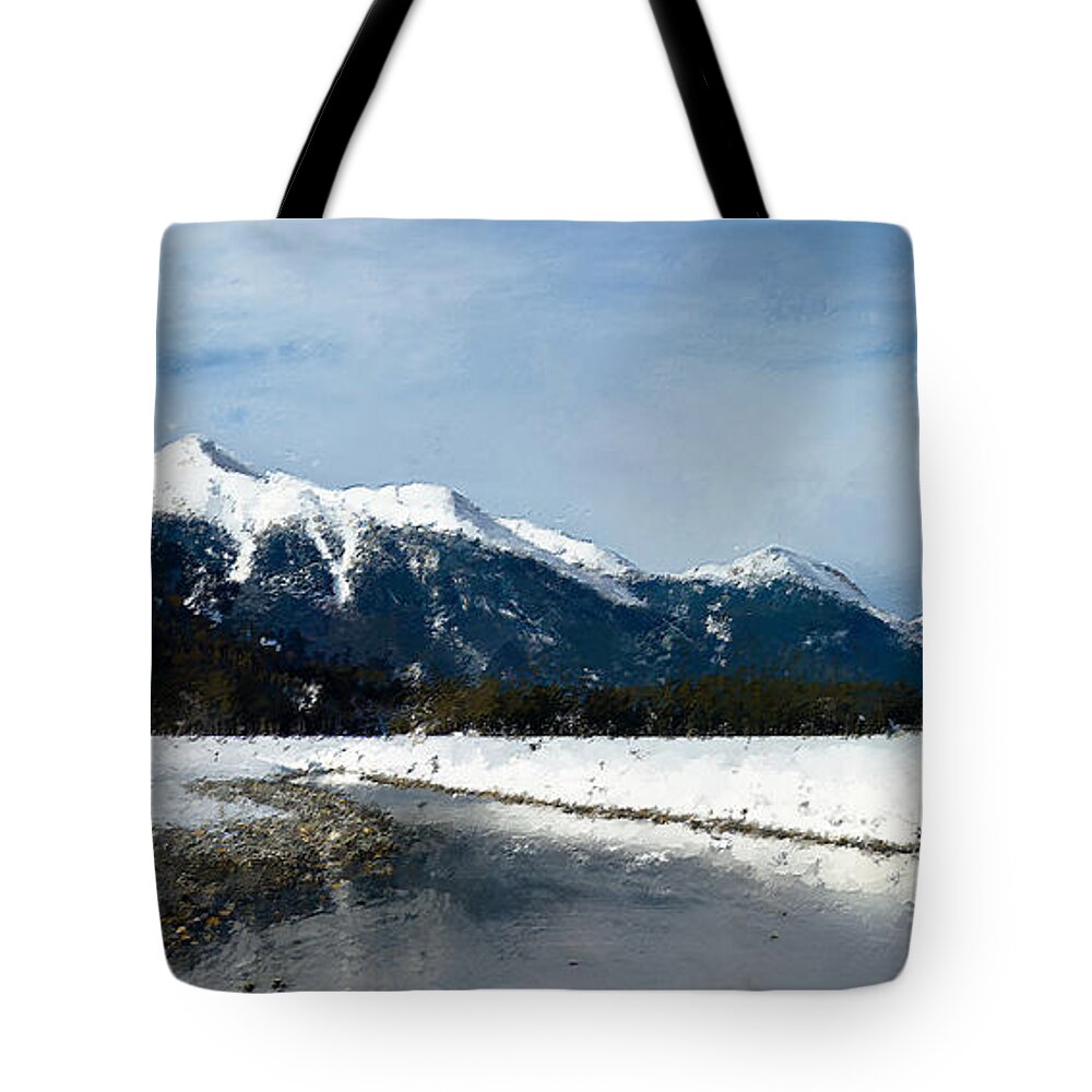 Park Tote Bag featuring the photograph Winter Creek #1 by Alexander Fedin
