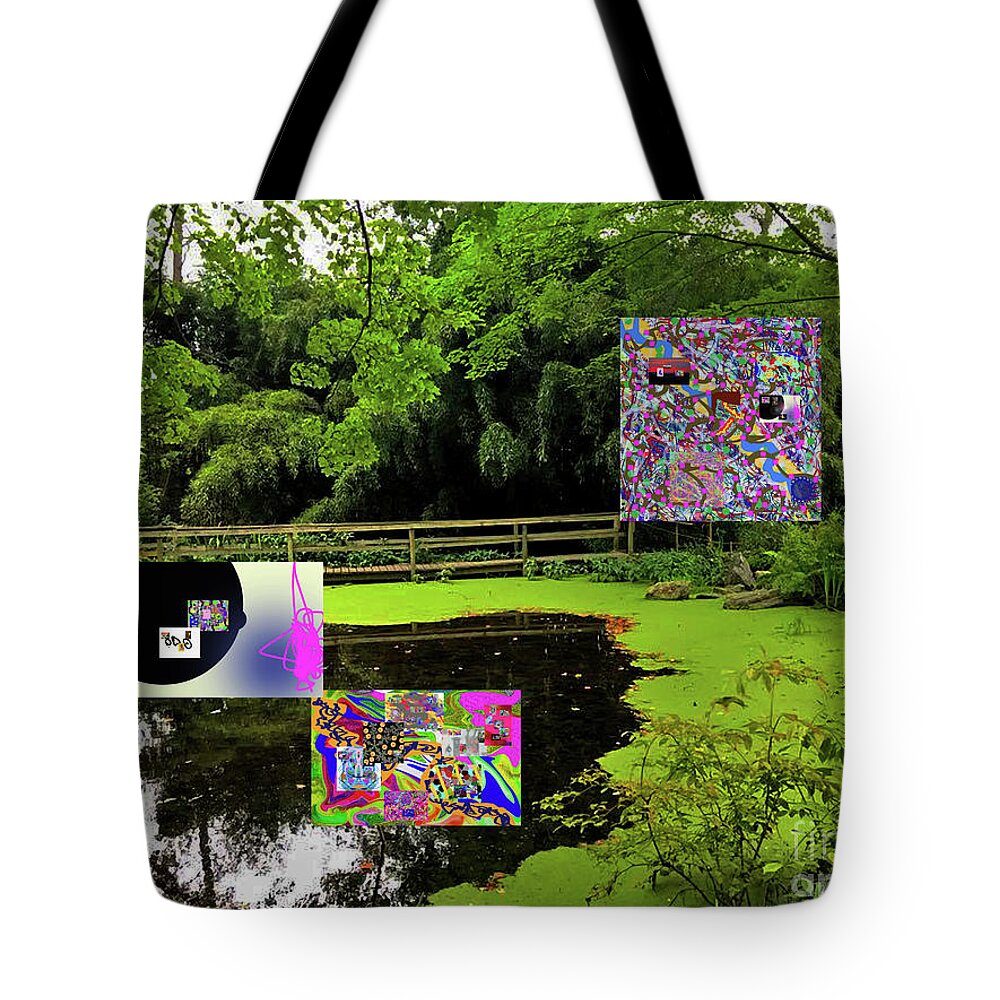 Walter Paul Bebirian: Volord Kingdom Art Collection Grand Gallery Tote Bag featuring the digital art 10-10-2019f by Walter Paul Bebirian