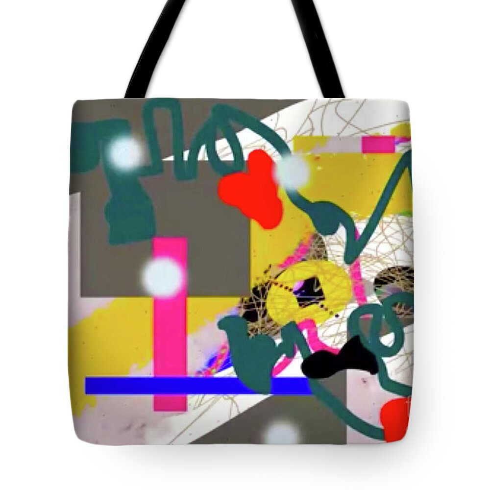 Walter Paul Bebirian: Volord Kingdom Art Collection Grand Gallery Tote Bag featuring the digital art 10-11-2069b by Walter Paul Bebirian