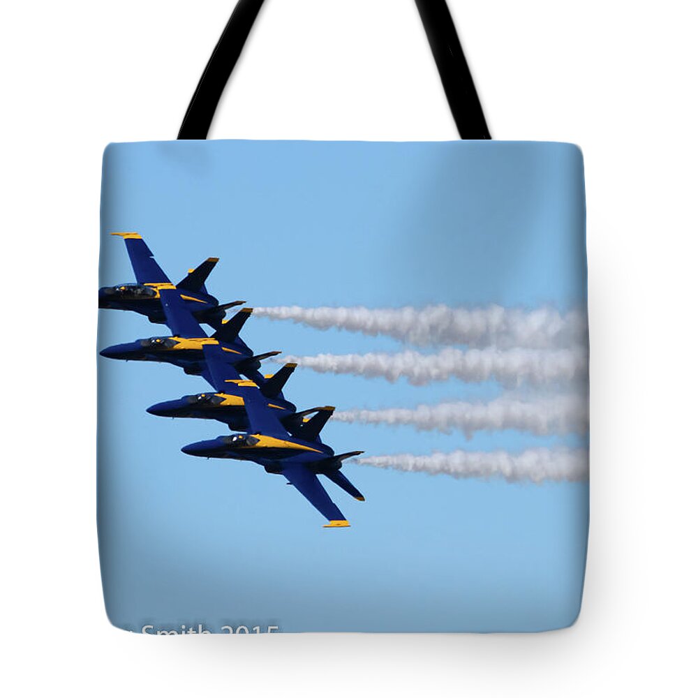 Blue Angels Nas Oceana Tote Bag featuring the photograph Blue Angels NAS Oceana #10 by Greg Smith