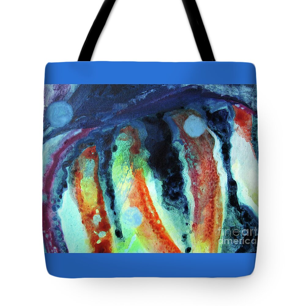 Paintings Tote Bag featuring the painting 11. Sea Creature 1 by Kathy Braud