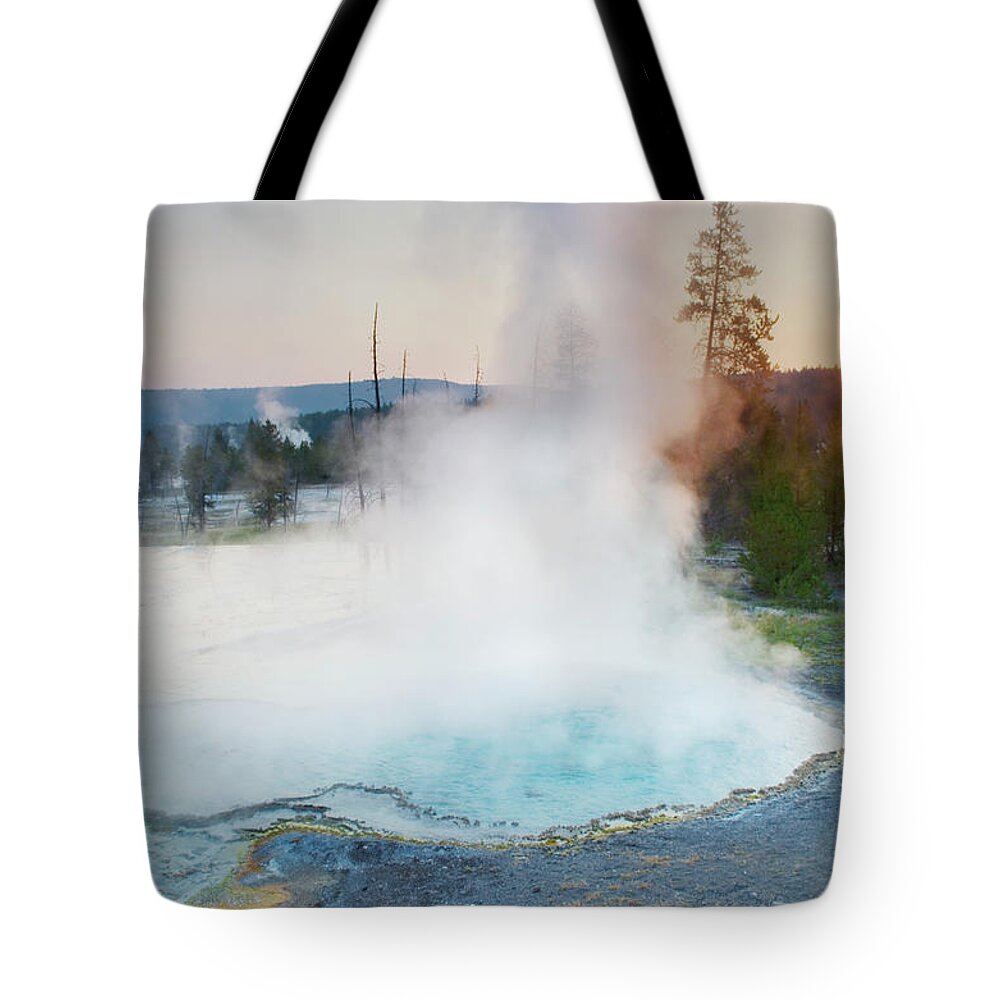 Tranquility Tote Bag featuring the photograph Yellowstone National Park #12 by Alan Majchrowicz