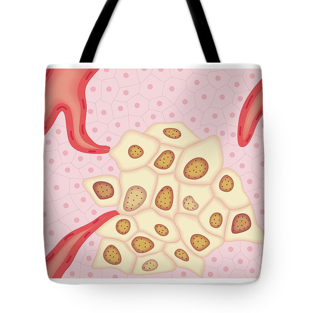 Problems Tote Bag featuring the digital art Cross Section Biomedical Illustration #13 by Dorling Kindersley