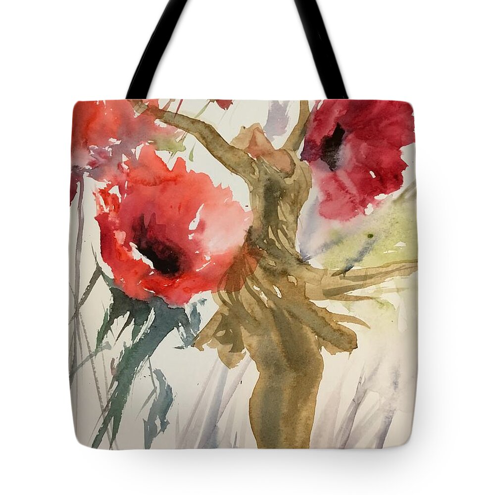 1362019 Tote Bag featuring the painting 1362019 by Han in Huang wong